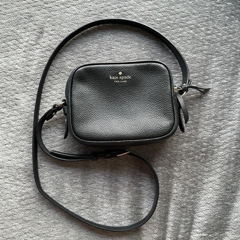 Small black Kate Spade crossbody camera bag
